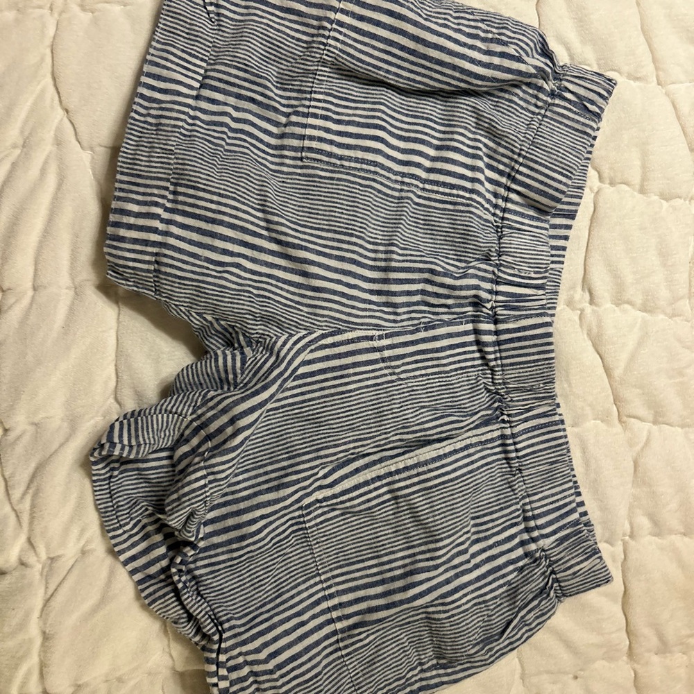 CLOSEOUT - Just Love Blue and White Striped Shorts
